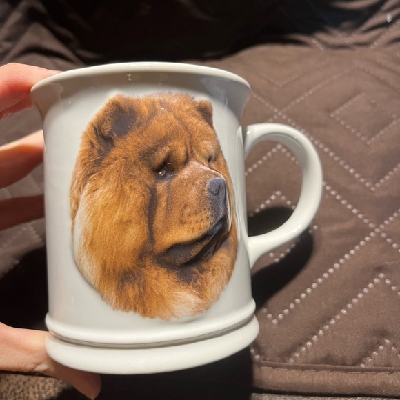 Chow Chow Dog Mug - White and Brown 3D great condition. Pets Dogs O - Picture 2 of 6